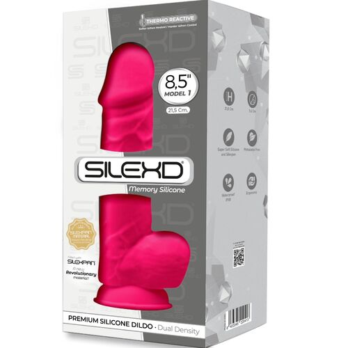 Gode Réaliste Fuchsia Double Densité 21,5 cm — Model 1