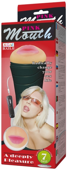 Vibrierender realistischer Mund-Masturbator, 7 Modi