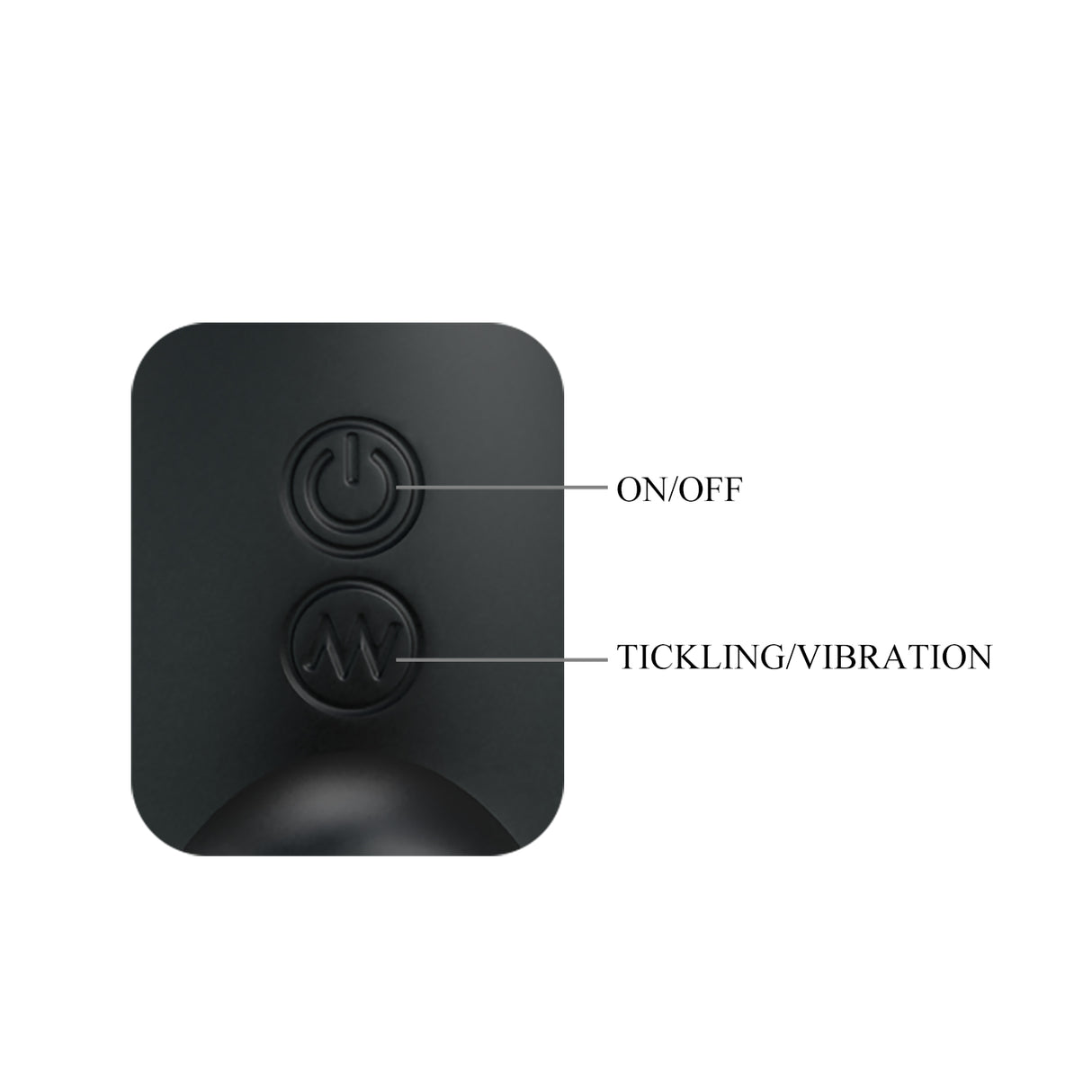 Vibrierender Silikon-Prostata-Plug mit Dammbasis