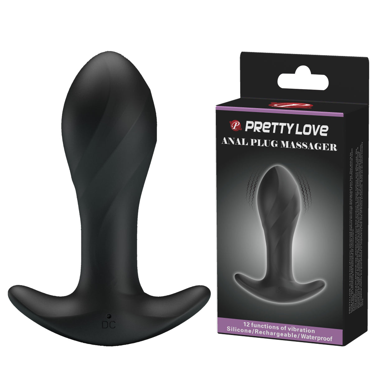 Vibrierender Silikon-Analplug 12 Modi 10,5 cm – Party Up