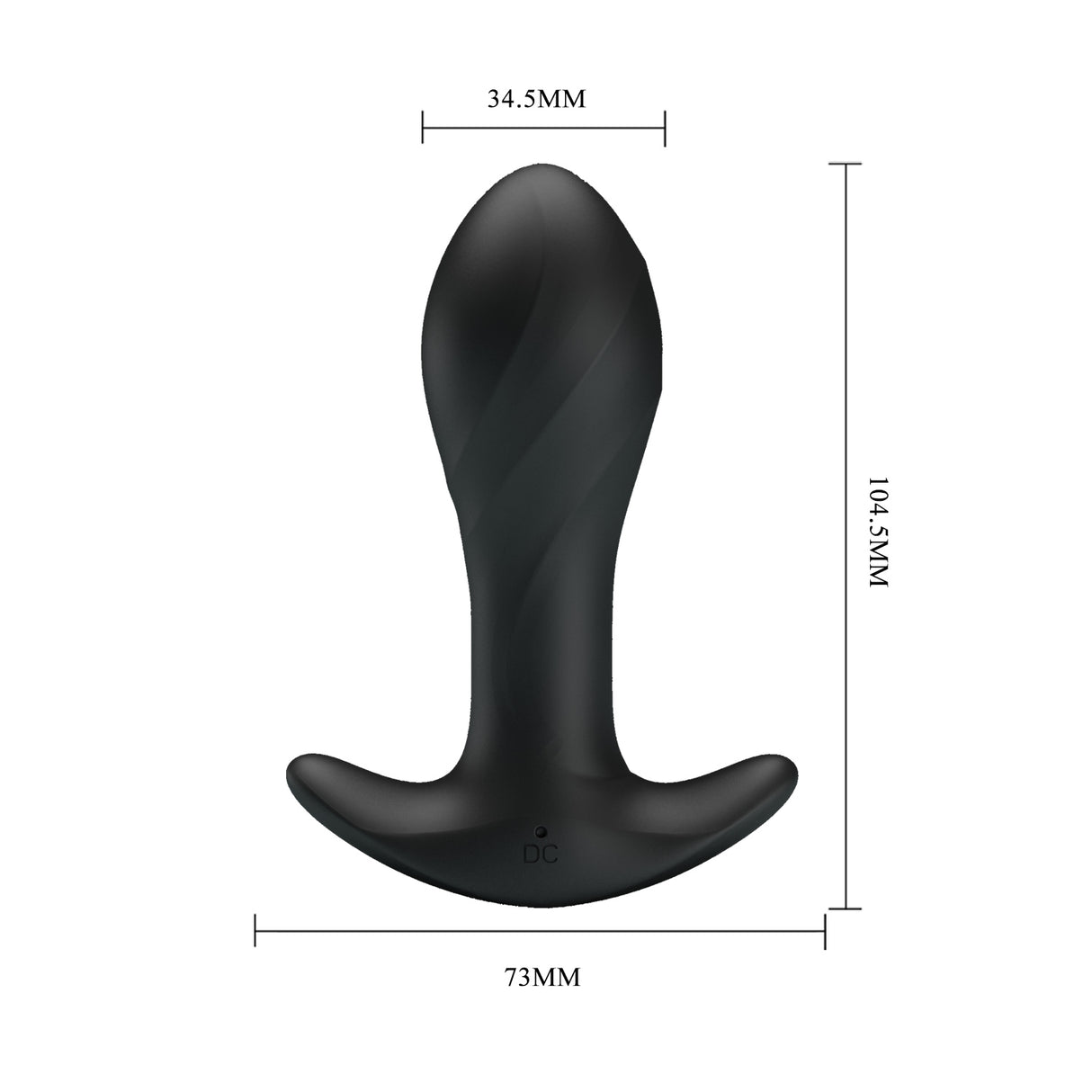 Vibrierender Silikon-Analplug 12 Modi 10,5 cm – Party Up