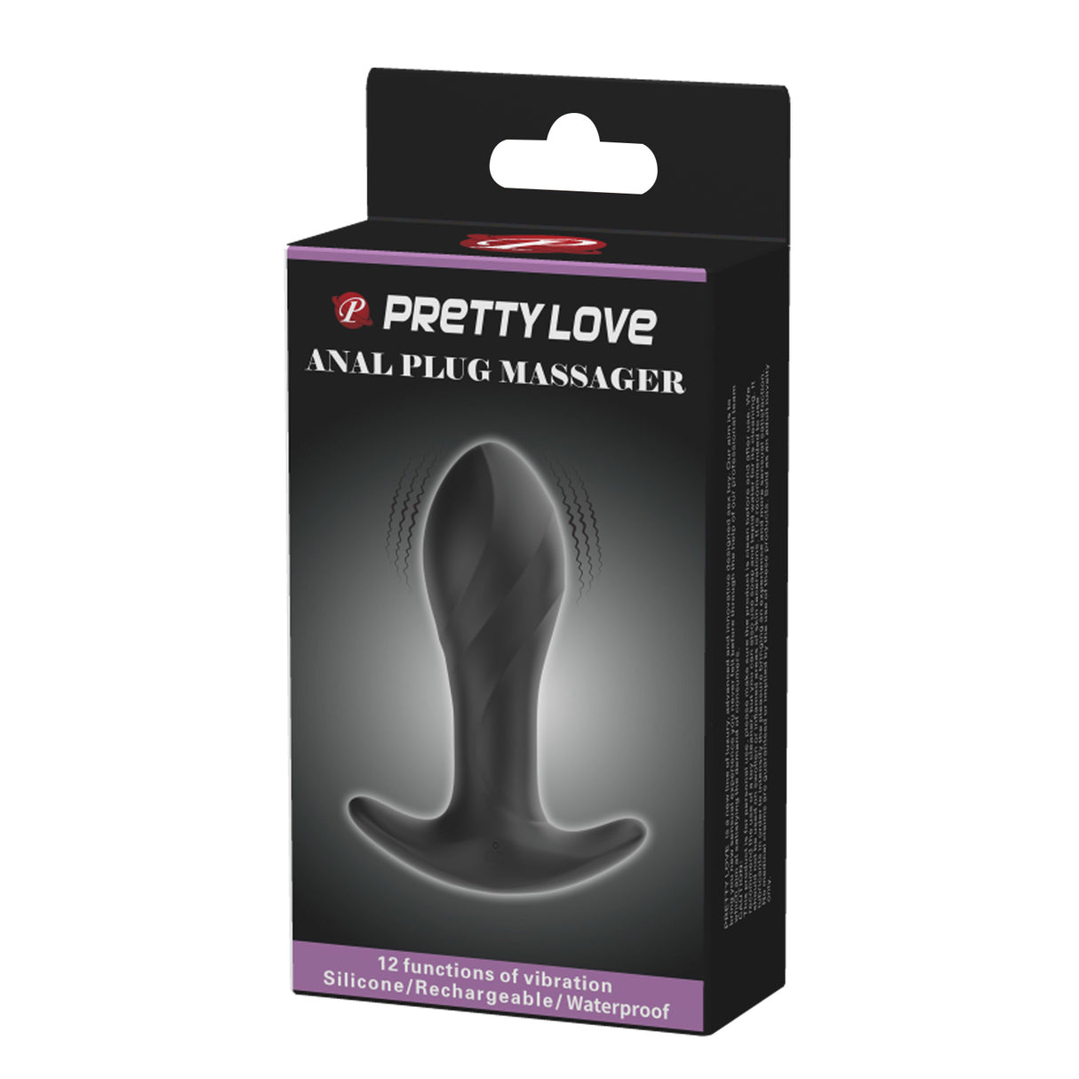 Vibrierender Silikon-Analplug 12 Modi 10,5 cm – Party Up