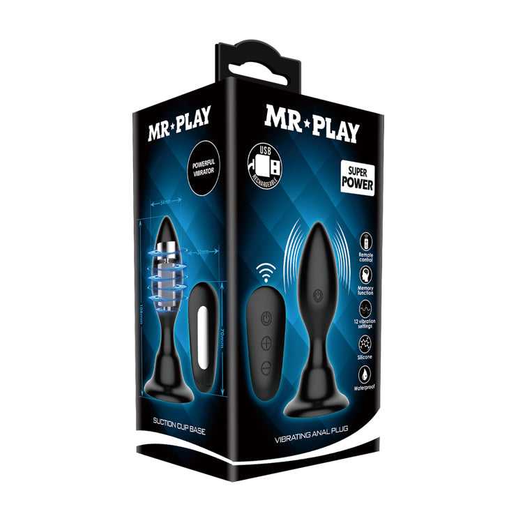 Aufblasbarer Analplug 10,8 cm mit Fernbedienung