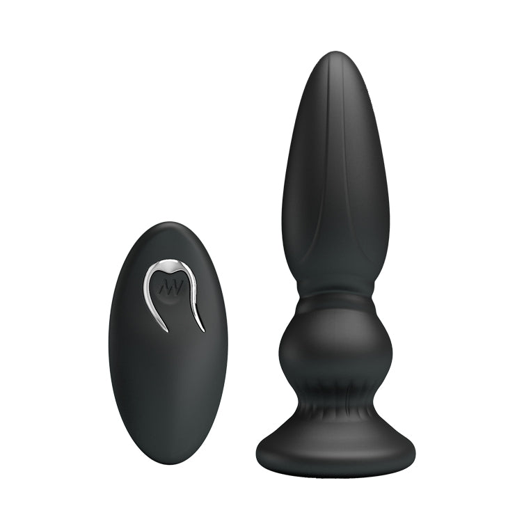 Vibrierender Analplug 12 Modi mit Fernbedienung