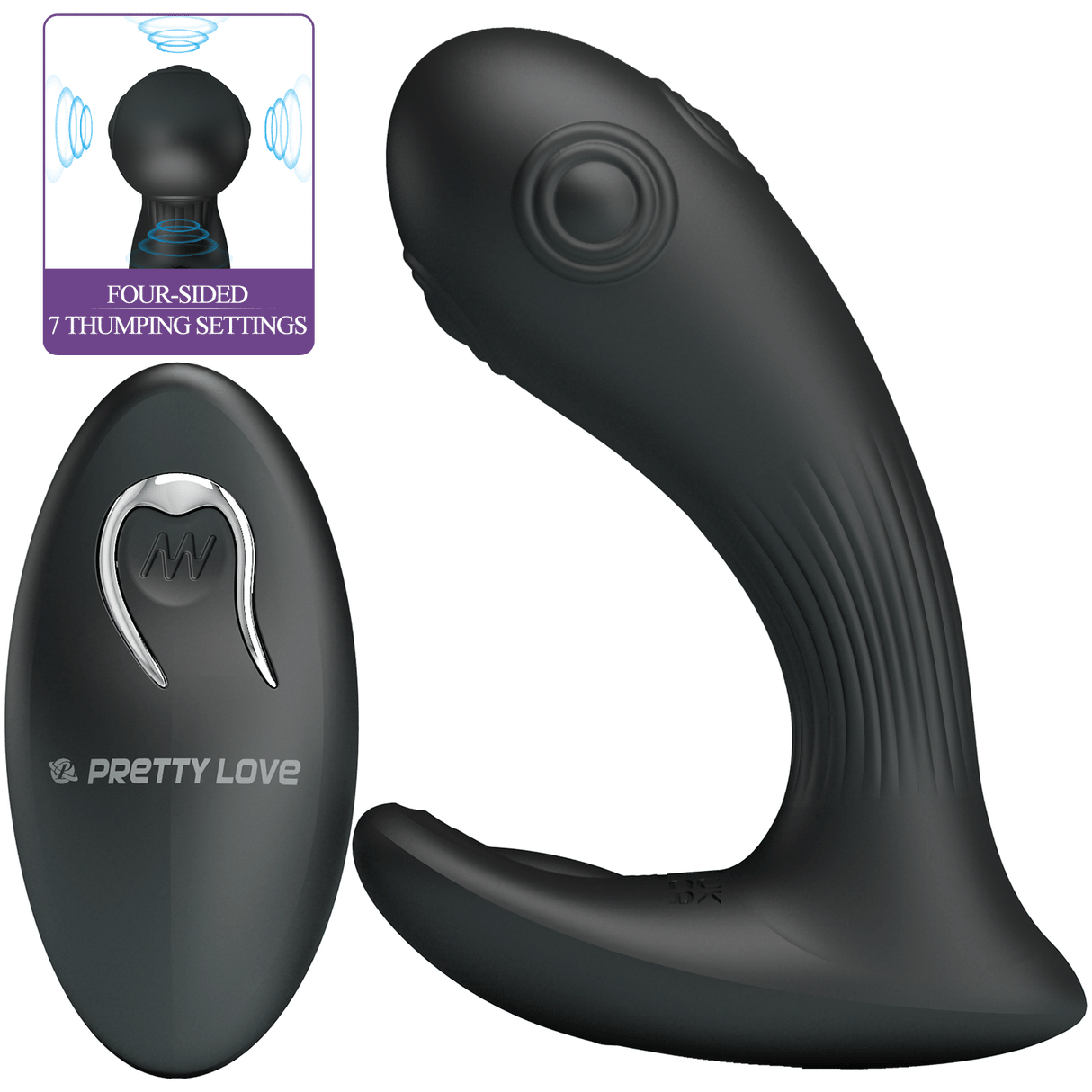 Stimulateur de prostate vibrant et tapotant télécommandé — Mirabelle