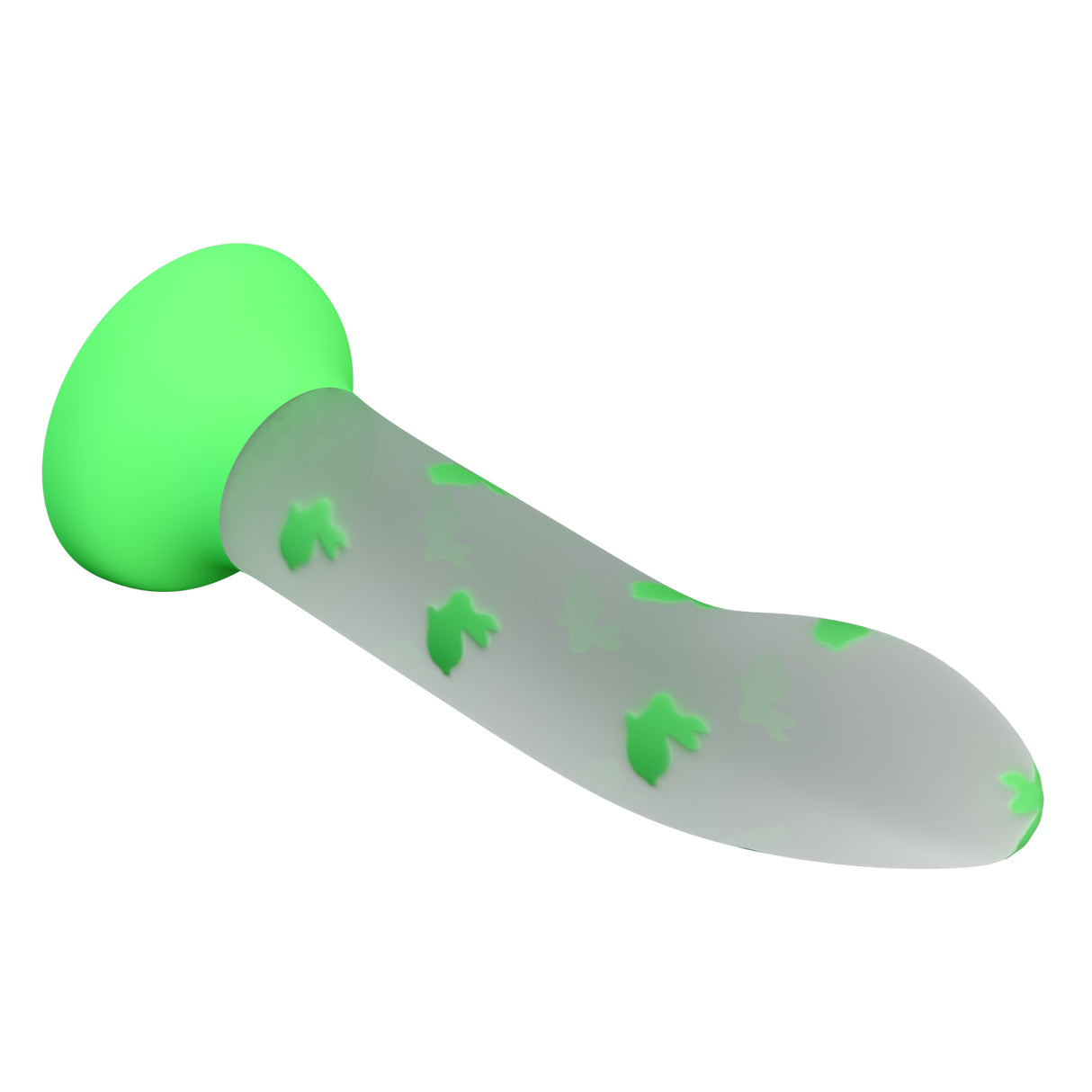 Glow-in-the-dark silicone dildo with suction cup — Nightfall