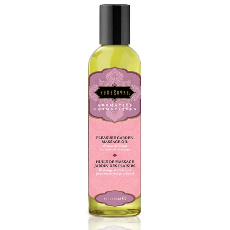 Huile de massage florale rose & jasmin 59 ml — Pleasure Garden · Kamasutra Cosmetics · Huiles neutres
