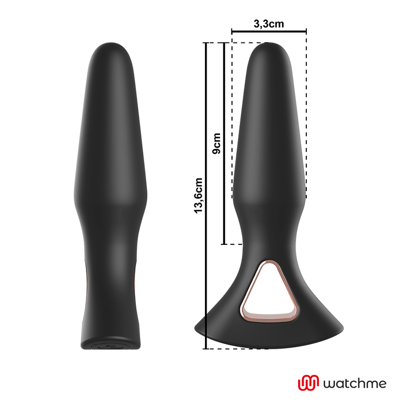 Plug vibrant télécommandé rechargeable 12 cm — vue détaillée