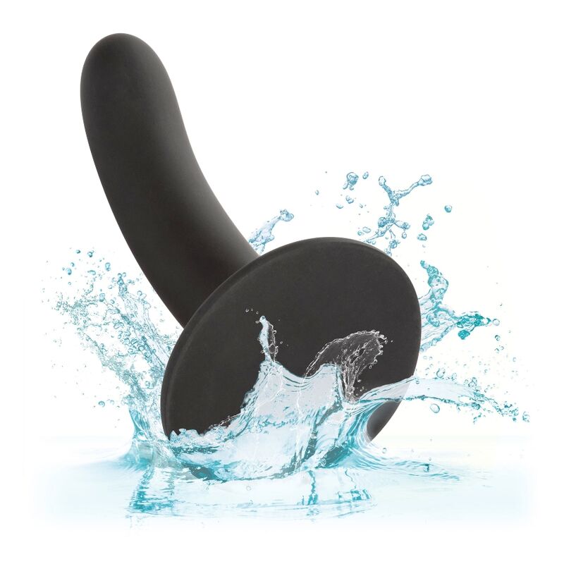 Glatter schwarzer Silikondildo für den P-Punkt 15 cm – Boundless
