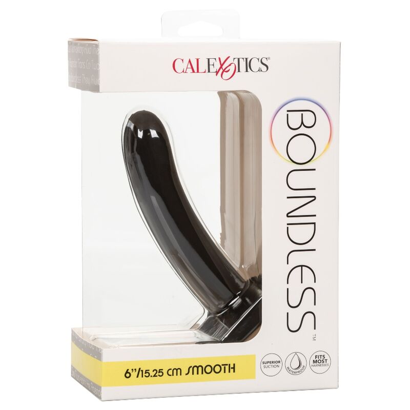 Glatter schwarzer Silikondildo für den P-Punkt 15 cm – Boundless