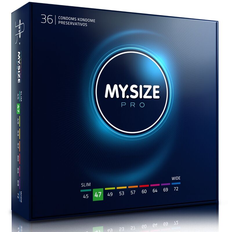 Préservatifs sur mesure 47 mm — My.Size Pro (lot de 36) · My Size Pro · PRÉSERVATIFS