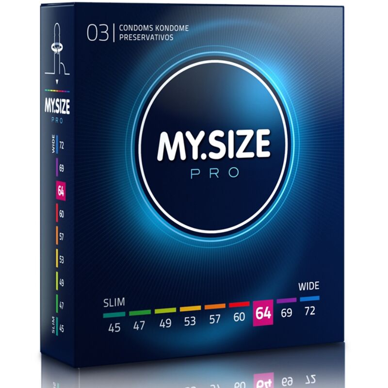 Préservatif modèle My.Size Pro (lot de 3) pour le plaisir intime.