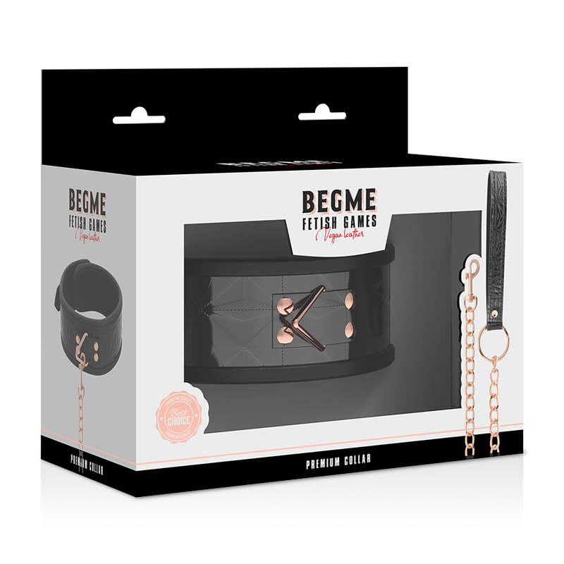 BEGME BLACK EDITION PREMIUM COLLIER EN CUIR VEGAN