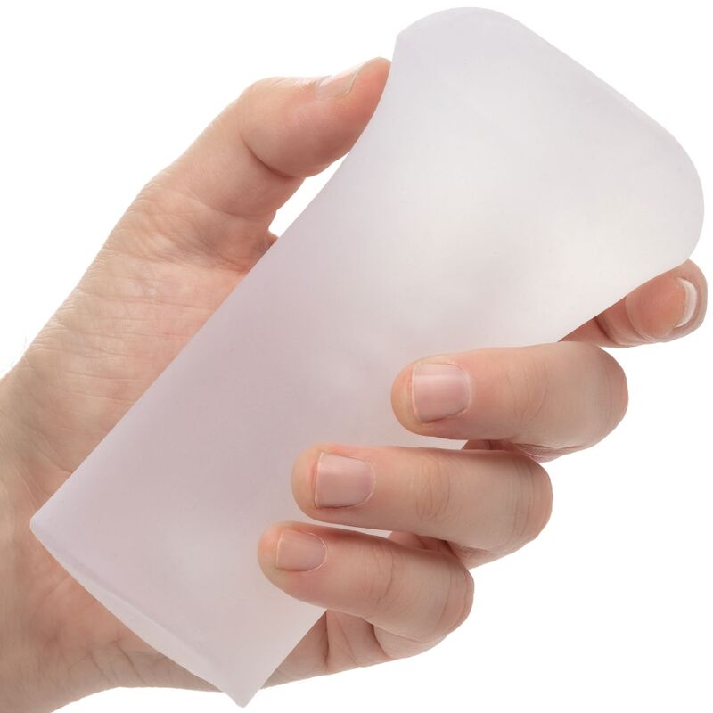 Masturbateur souple transparent ouvert — vue détaillée