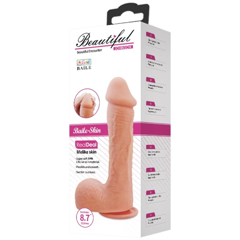 BAILE GODE EN PEAU REALISTE JOHNSON 22 CM