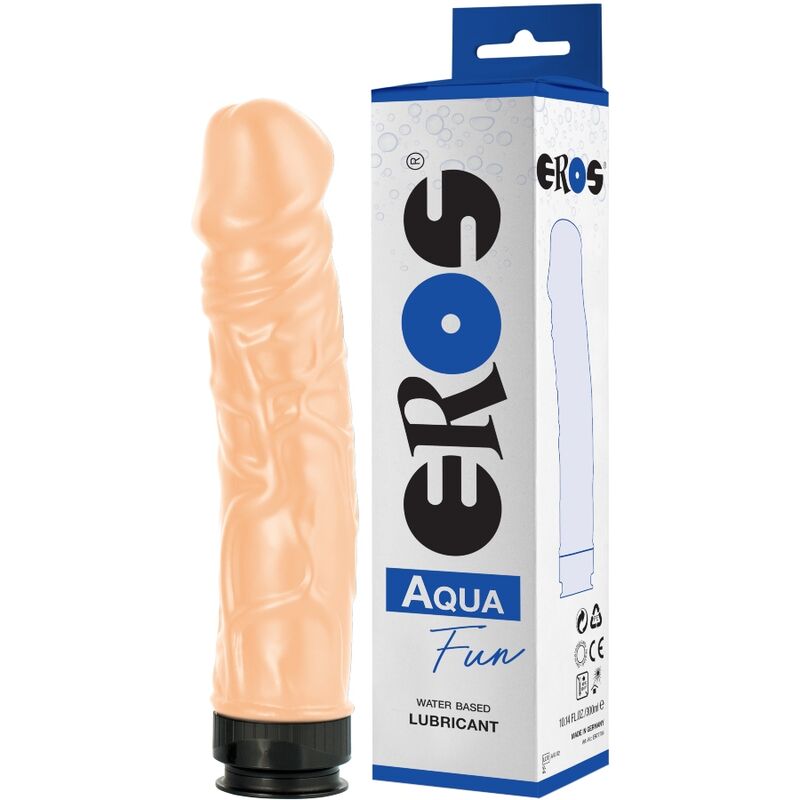 Gode réaliste creux 23,5 cm avec réservoir lube 300 ml — Aqua Fun · Eros Toy Bottles · Godes sans vibration