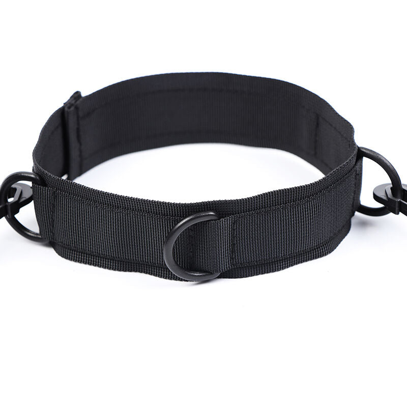 OHMAMA FETISH MENOTTES ET COLLIER EN NYLON