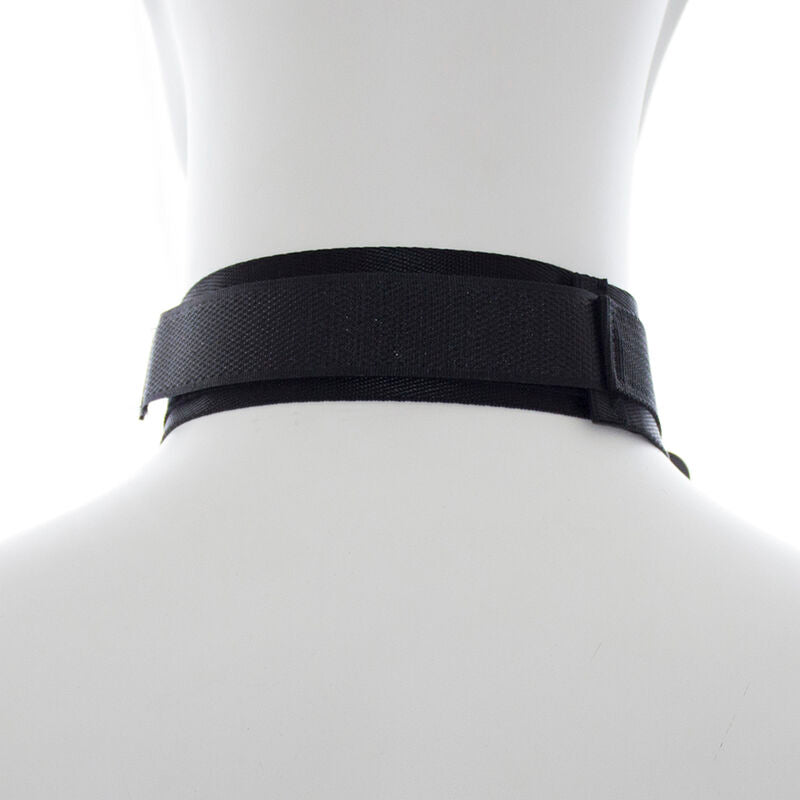 OHMAMA FETISH MENOTTES ET COLLIER EN NYLON