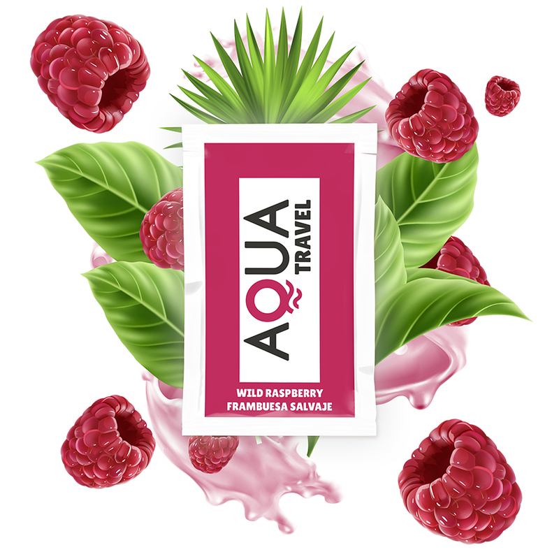 AQUA TRAVEL LUBRIFIANT A BASE D EAU SAVEUR FRAMBOISE SAUVAGE 6 ML