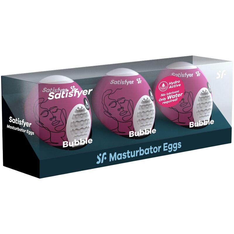 SATISFYER 3 OEUFS MASTURBATEURS BUBBLE