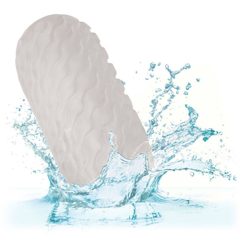 Masturbateur réversible texture picots — en situation