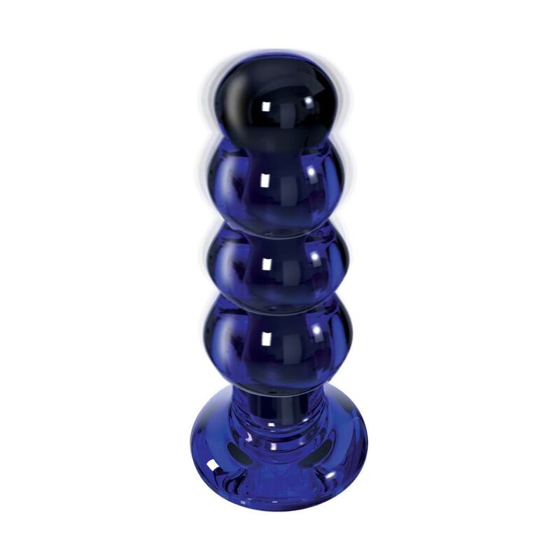 Plug boules verre 5 modes vibrant 4 billes — gros plan