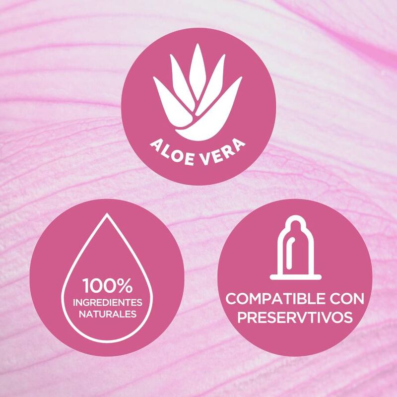 Lubrifiant naturel Aloe Vera peaux sensibles 100 ml — vue de profil