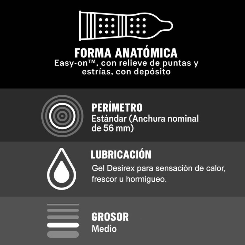 DUREX ORGASMIQUE INTENSE 12 UNITES