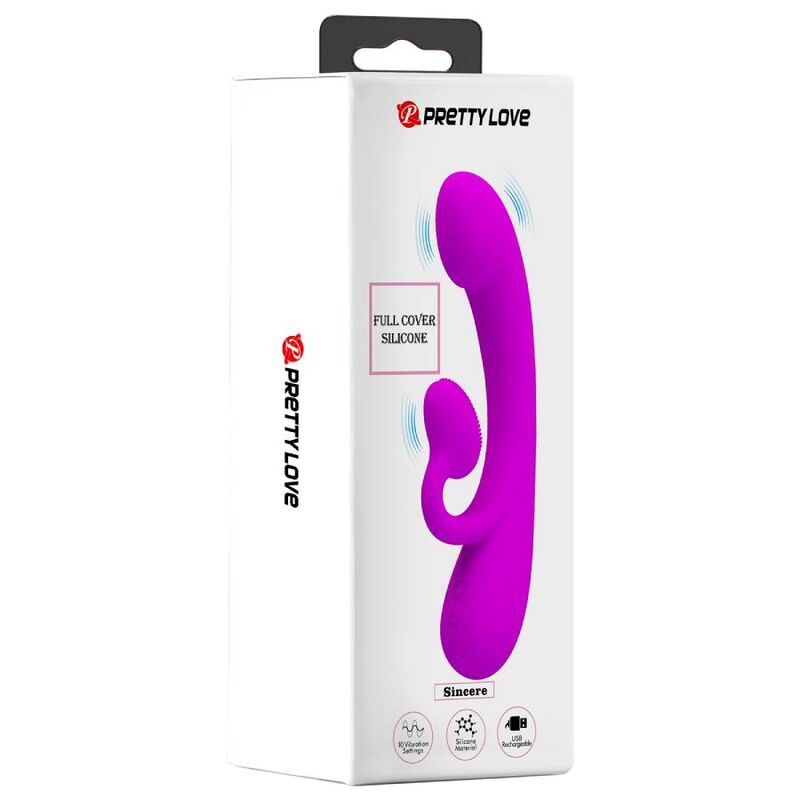 Pretty Love Sincere purple rabbit vibrator — 10 modes