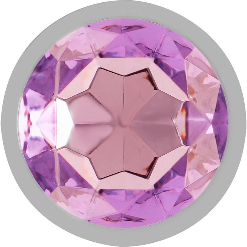 Plug métal strass violet 9.3 cm taille L — vue détaillée