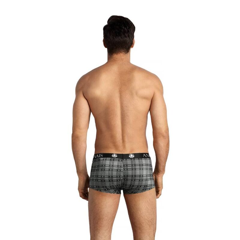 Boxer homme microfibre imprimé carreaux — vue de profil