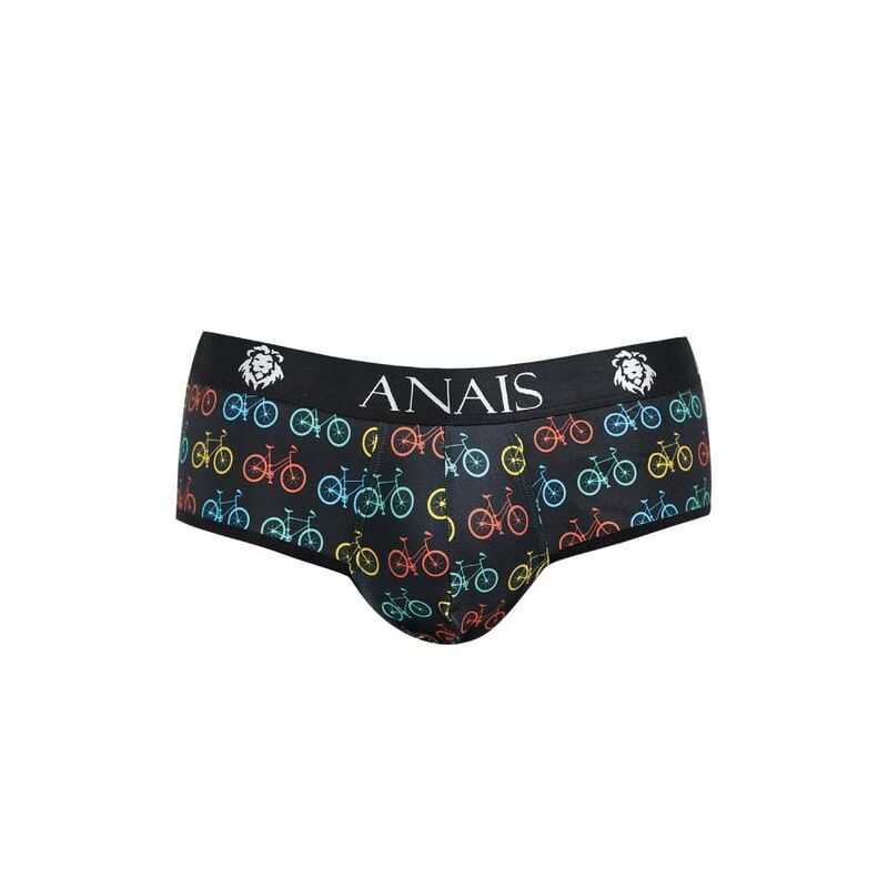 Schwarzer Jock-Bikini mit buntem Fahrradprint — Benito