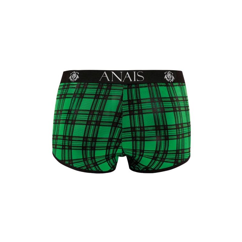 Grüner Trunk-Boxer mit schwarzem Tartankaro – Magic