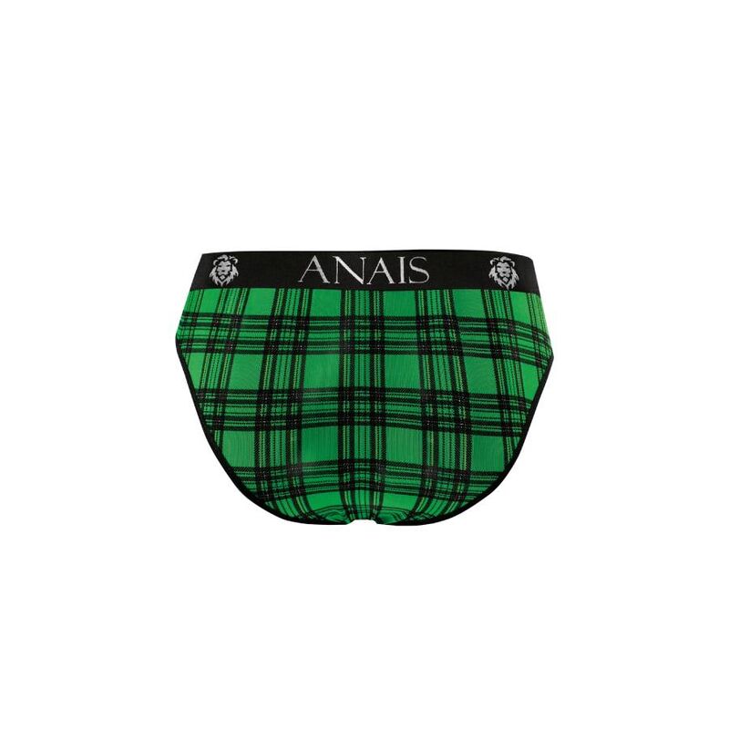 Herren-Slip aus Elasthan mit grünem Tartan, Größe S – Magic Slip