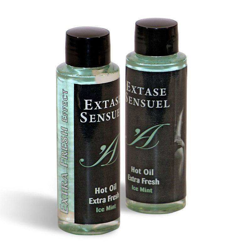 EXTASE SENSUAL HUILE DE MASSAGE A EFFET GLACE EXTRA FRAICHE 100 ML