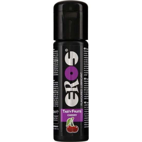 Lubrifiant aromatisé cerise comestible 100 ml — Tasty Fruits · Eros Classic Line · Lubrifiants aromatisés