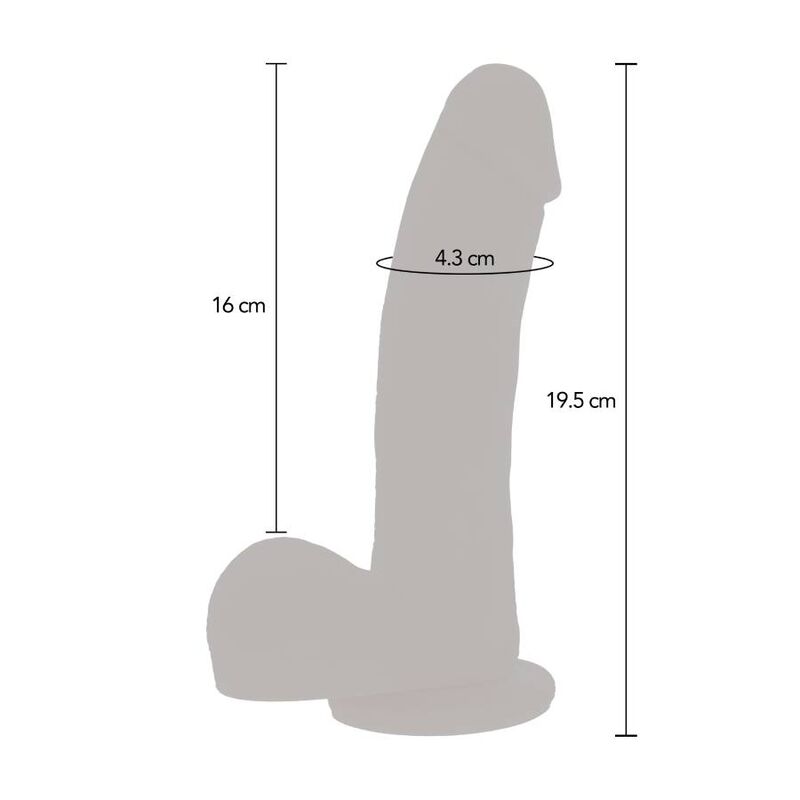 Gode va-et-vient automatique silicone 19,5 cm — emballage