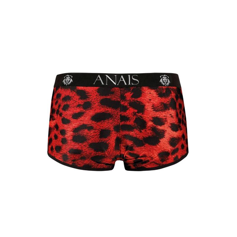 Rote Trunk-Boxershorts mit Leopardenprint – Savage