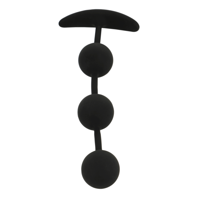BLACKSILVER CHAPELET ANAL HARRY 3 SPHERES EN SILICONE 14 CM