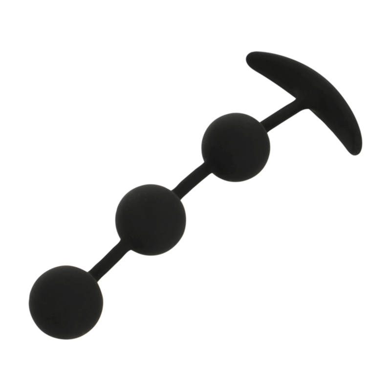BLACKSILVER CHAPELET ANAL HARRY 3 SPHERES EN SILICONE 14 CM