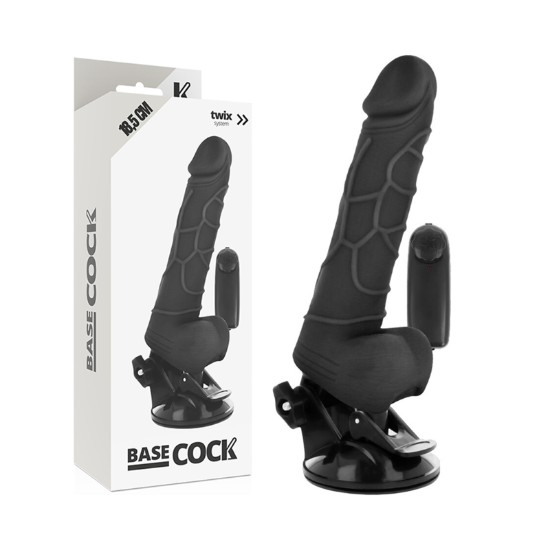 Realistischer vibrierender Dildo 18,5 cm mit Kabelbedienung