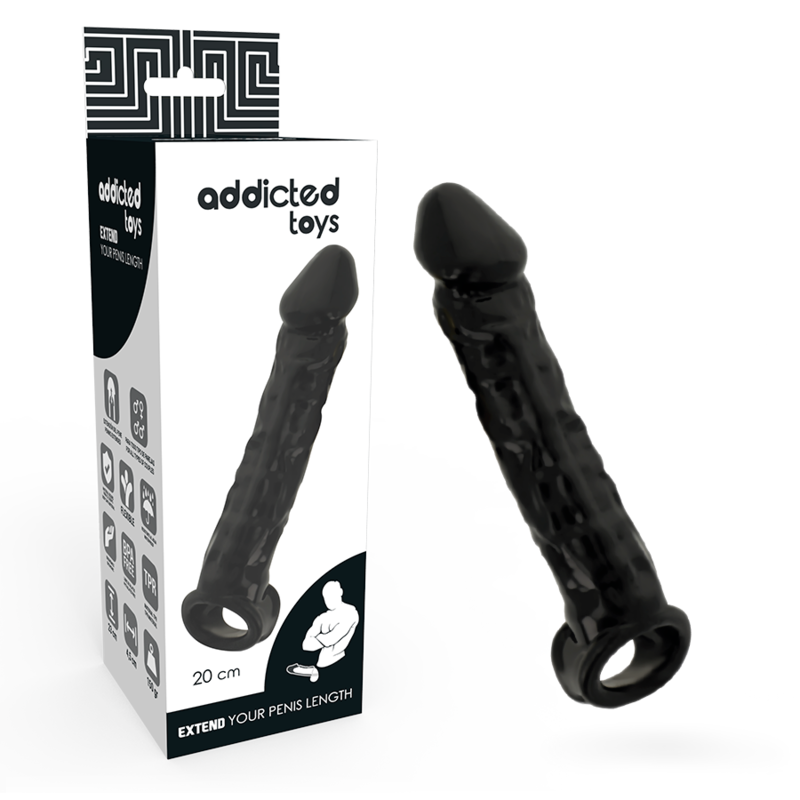 Gaine pénienne extension +2,5 cm · Addicted Toys · Gaines & extensions