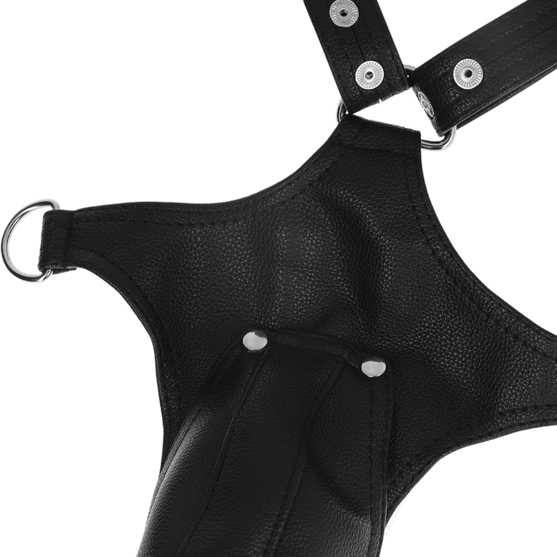 FETISH SUBMISSIVE ATTITUDE HARNAIS JOCK STRAP EN CUIR ECOLOGIQUE POUR HOMMES