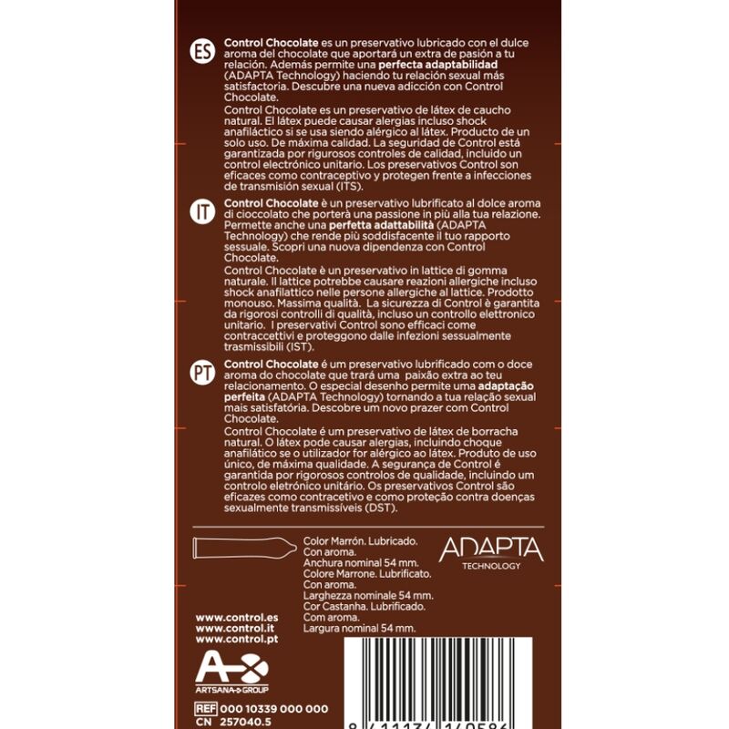 Préservatifs arôme chocolat × 12 — emballage
