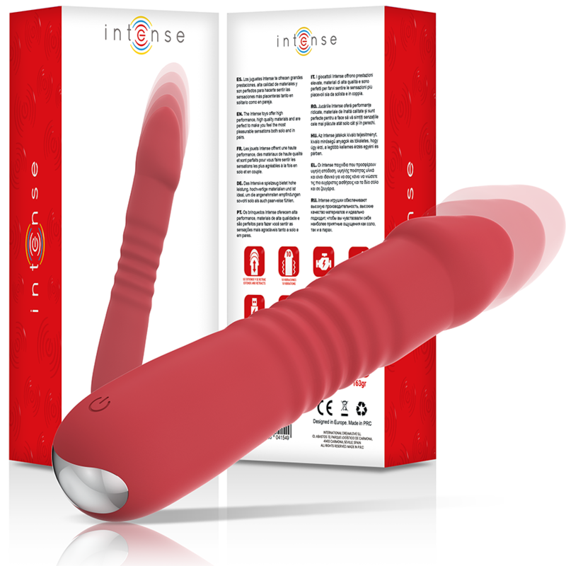Vibrateur silicone va-et-vient automatique USB 17 cm — Juni Up & Down · Intense High Tech · Godes Vibrants