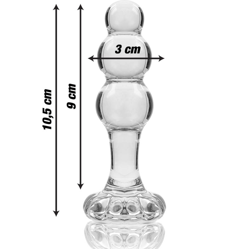 NEBULA SERIES BY IBIZA MODELO 1 PLUG CRISTAL TRANSPARENTE 105 CM O 3 CM