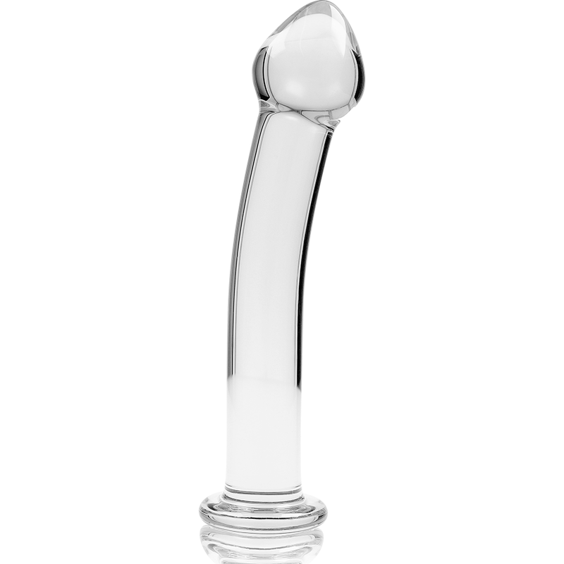 Gode en verre Ø 3 cm épais 16 cm — vue de profil