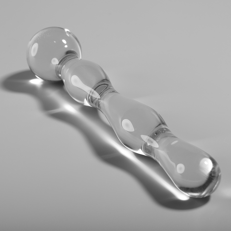 Gode en verre droit 18 cm Ø 3,5 cm — gros plan