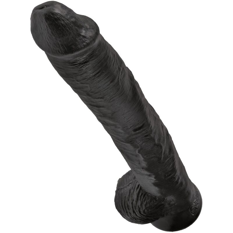 KING COCK PENIS REALISTE AVEC BOULES 305 CM NOIR