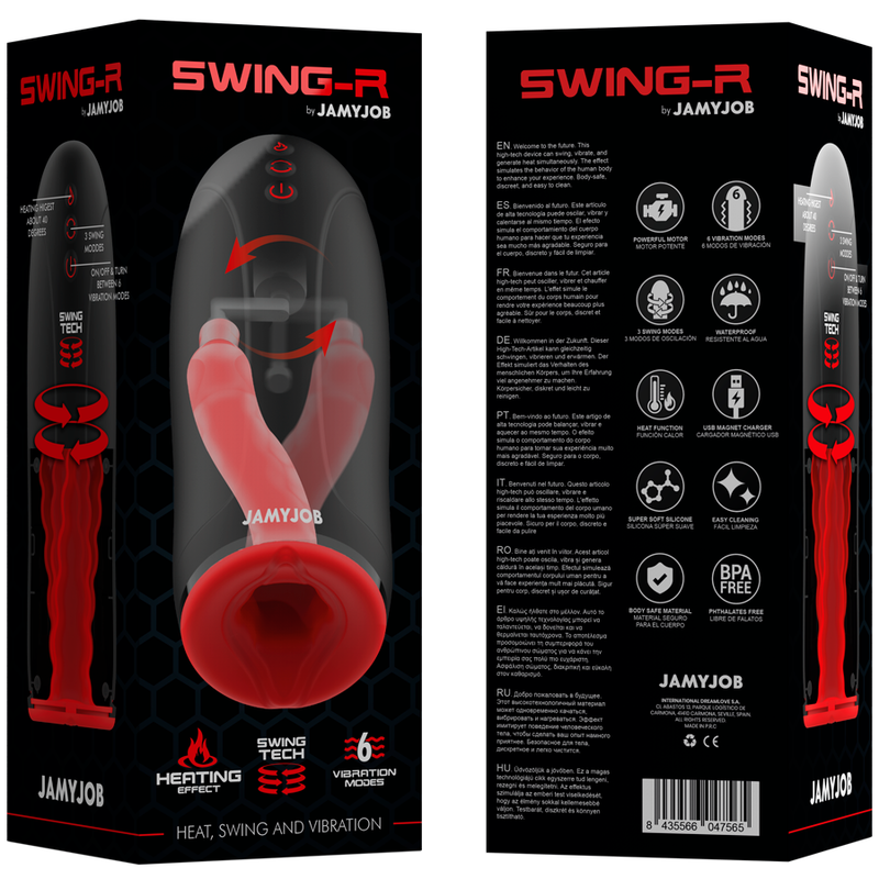 JAMYJOB MASTURBATEUR EFFET CHAUFFANT SWING R SWING TECH ET VIBRATION